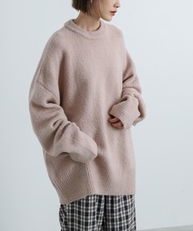 select MOCA | もっちり柔らか肌触り★ユニセックスバルーンスリーブデザインオーバーサイズボリュームニット(ニット/セーター)