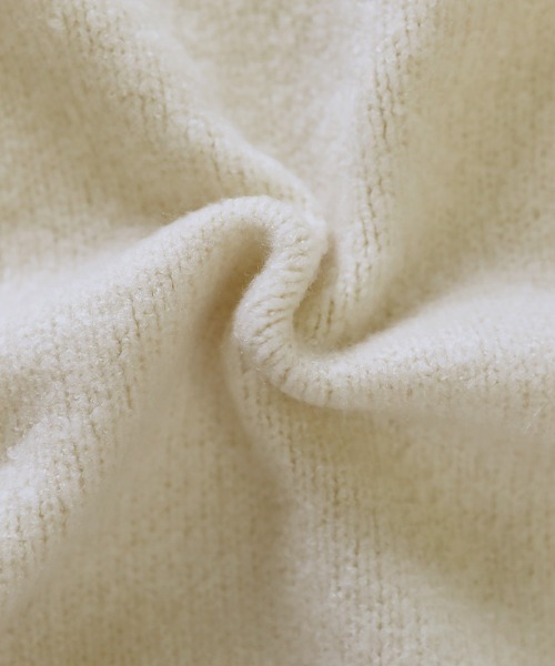 select MOCA（セレクトモカ）の「2021 AW オーバーサイズボリュームニット（ニット/セーター・レディース・ホワイト/ブラウン/サックスブルー/イエロー/ピンクベージュ/ベージュ/パープル/グリーン/ダークブラウン・FREE）」の17枚目の写真