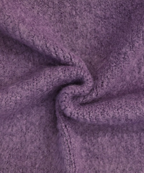 select MOCA（セレクトモカ）の「2021 AW オーバーサイズボリュームニット（ニット/セーター・レディース・ホワイト/ブラウン/サックスブルー/イエロー/ピンクベージュ/ベージュ/パープル/グリーン/ダークブラウン・FREE）」の16枚目の写真