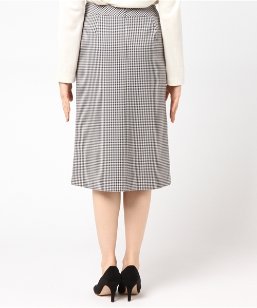 RIVE DROITE（リヴドロワ）の「チェックミディタイトスカート（スカート・レディース・ブラウン/グレー・38/36）」の7枚目の写真