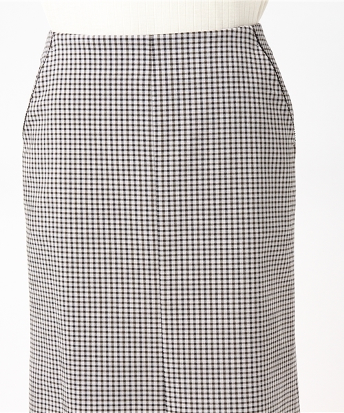 RIVE DROITE（リヴドロワ）の「チェックミディタイトスカート（スカート・レディース・ブラウン/グレー・38/36）」の8枚目の写真