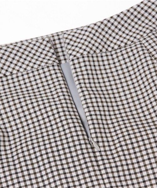 RIVE DROITE（リヴドロワ）の「チェックミディタイトスカート（スカート・レディース・ブラウン/グレー・38/36）」の12枚目の写真