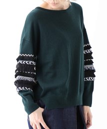 STUDIOUS SELECT | 【Dignite Collier】12G天竺袖ブレードPO 809604(ニット/セーター)