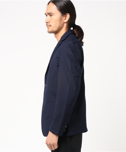 koe（コエ）の「TRキャンバスアンコンジャケット（テーラードジャケット・メンズ・グレー/ネイビー・S/M/L/LL）」の8枚目の写真