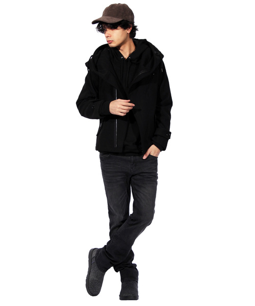 ８(eight)（エイト）の「ムートンブーツ ボア ファー ショート ブーツ（ブーツ・メンズ・ブラック/ブラックミックス/キャメル・SMALL/MEDIUM/LARGE/X-LARGE）」の5枚目の写真