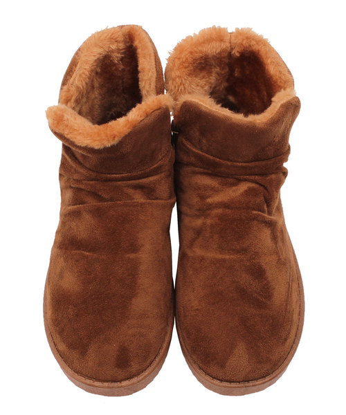 ムートンブーツボアファーショートブーツ