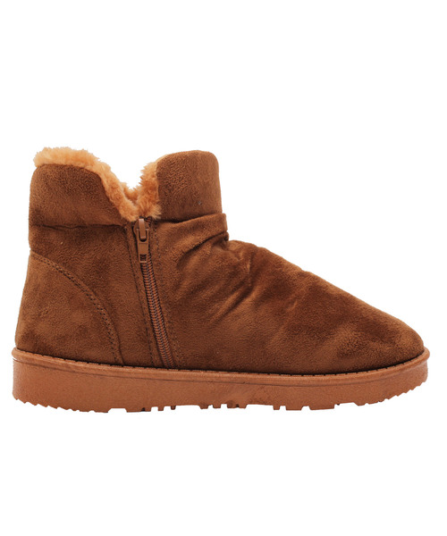 ムートンブーツボアファーショートブーツ