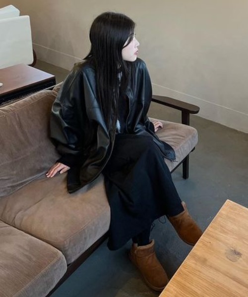 ８(eight)（エイト）の「ムートンブーツ ボア ファー ショート ブーツ（ブーツ・メンズ・ブラック/ブラックミックス/キャメル・SMALL/MEDIUM/LARGE/X-LARGE）」の22枚目の写真