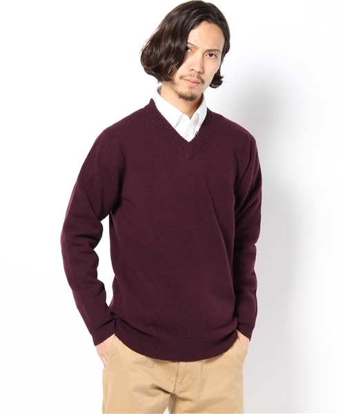 BEAUTY&YOUTH UNITED ARROWS（ビューティーアンドユースユナイテッドアローズ）の「BY ラム Vネックニット◆（ニット/セーター・メンズ・ブラック/コバルトブルー/パープル/グレー・SMALL/MEDIUM/LARGE/X-LARGE）」の11枚目の写真