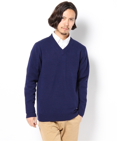 BEAUTY&YOUTH UNITED ARROWS（ビューティーアンドユースユナイテッドアローズ）の「BY ラム Vネックニット◆（ニット/セーター・メンズ・ブラック/コバルトブルー/パープル/グレー・SMALL/MEDIUM/LARGE/X-LARGE）」の12枚目の写真
