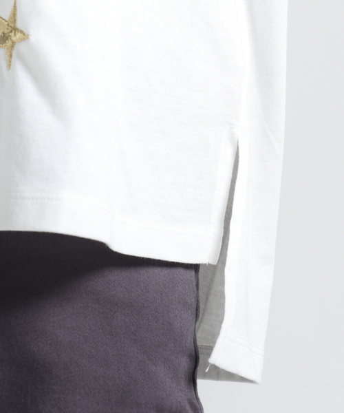 LIPSTAR(リップスター)の「星刺繍タックスリーブカットソー(Tシャツ/カットソー・レディース・オフホワイト/ブラック/ブルー系その他/ラベンダー・M)」の10枚目の写真