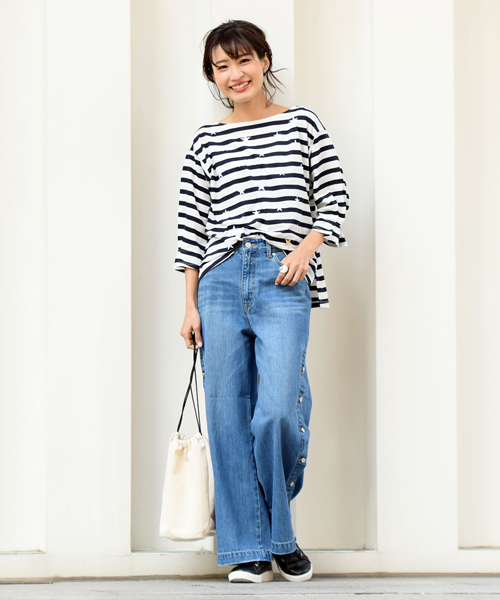 LIPSTAR(リップスター)の「星刺繍タックスリーブカットソー(Tシャツ/カットソー・レディース・オフホワイト/ブラック/ブルー系その他/ラベンダー・M)」の15枚目の写真