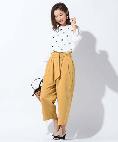 LIPSTAR(リップスター)の「星刺繍タックスリーブカットソー(Tシャツ/カットソー・レディース・オフホワイト/ブラック/ブルー系その他/ラベンダー・M)」の6枚目の写真