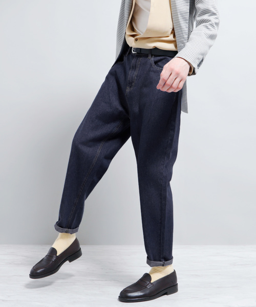 EMMA CLOTHES（エマクローズ）の「10oz ワイドバギーデニムパンツ（デニムパンツ・メンズ・ブルー/インディゴブルー・L/M）」の2枚目の写真