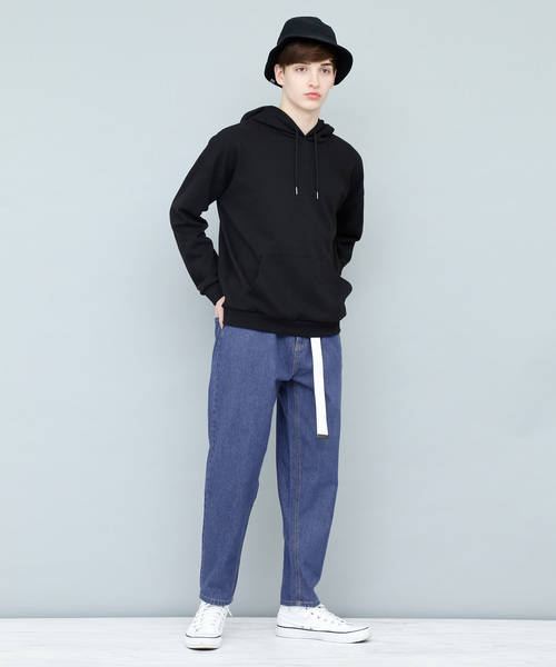 EMMA CLOTHES（エマクローズ）の「10oz ワイドバギーデニムパンツ（デニムパンツ・メンズ・ブルー/インディゴブルー・L/M）」の6枚目の写真