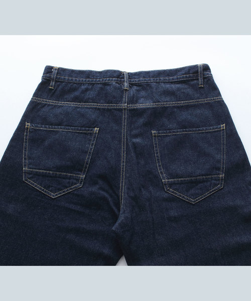 EMMA CLOTHES（エマクローズ）の「10oz ワイドバギーデニムパンツ（デニムパンツ・メンズ・ブルー/インディゴブルー・L/M）」の17枚目の写真