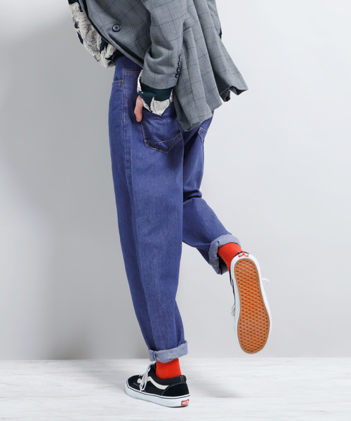 EMMA CLOTHES（エマクローズ）の「10oz ワイドバギーデニムパンツ（デニムパンツ・メンズ・ブルー/インディゴブルー・L/M）」の21枚目の写真