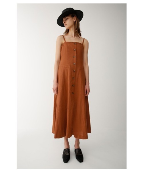 MOUSSY(マウジー)の「BUSTIER DRESS(ワンピース)」|オレンジ系その他