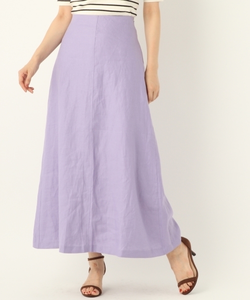 A part by（アパートバイ）の「Lヘリンボンマキシスカート　795900（スカート・レディース・ネイビー/ブラウン/アイボリー/ライトパープル/グリーン/ベージュ系その他・MEDIUM/LARGE）」の6枚目の写真