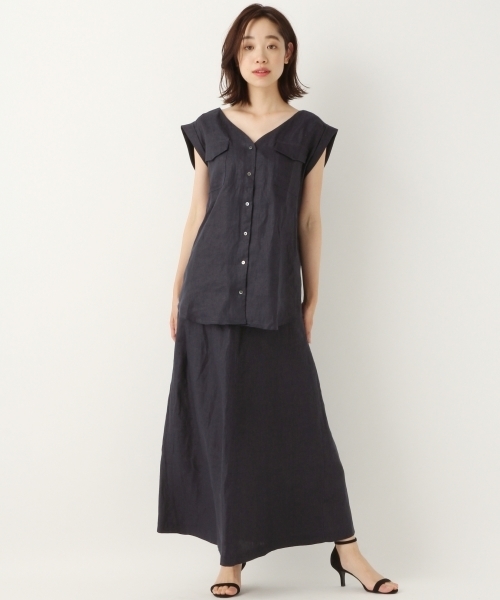 A part by（アパートバイ）の「Lヘリンボンマキシスカート　795900（スカート・レディース・ネイビー/ブラウン/アイボリー/ライトパープル/グリーン/ベージュ系その他・MEDIUM/LARGE）」の11枚目の写真