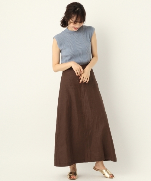 A part by（アパートバイ）の「Lヘリンボンマキシスカート　795900（スカート・レディース・ネイビー/ブラウン/アイボリー/ライトパープル/グリーン/ベージュ系その他・MEDIUM/LARGE）」の20枚目の写真