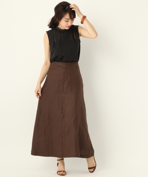 A part by（アパートバイ）の「Lヘリンボンマキシスカート　795900（スカート・レディース・ネイビー/ブラウン/アイボリー/ライトパープル/グリーン/ベージュ系その他・MEDIUM/LARGE）」の21枚目の写真