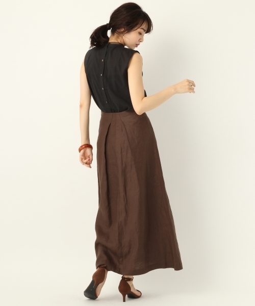 A part by（アパートバイ）の「Lヘリンボンマキシスカート　795900（スカート・レディース・ネイビー/ブラウン/アイボリー/ライトパープル/グリーン/ベージュ系その他・MEDIUM/LARGE）」の22枚目の写真