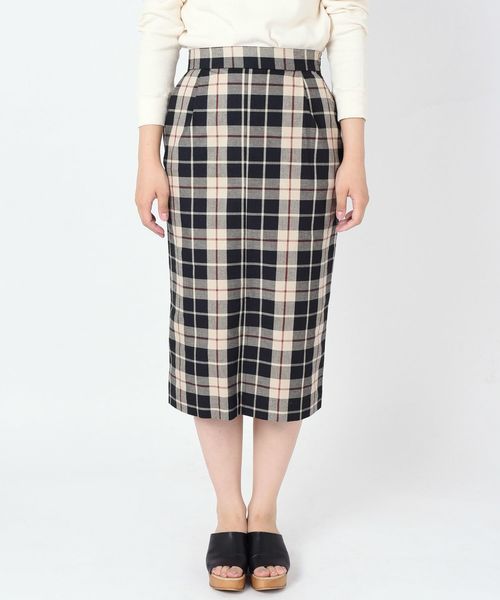 Khaju（カージュ）の「Khaju:チェックタイトスカート◇（スカート・レディース・ブラック/ピンク系その他・26/27）」の5枚目の写真