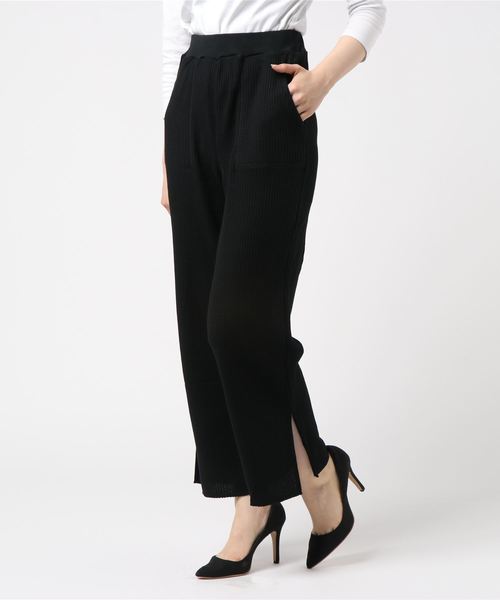 WEGO（ウィゴー）の「WEGO/ワッフルスリットパンツ（その他パンツ・レディース・ライトベージュ/ブラック/杢グレー・FREE）」の18枚目の写真