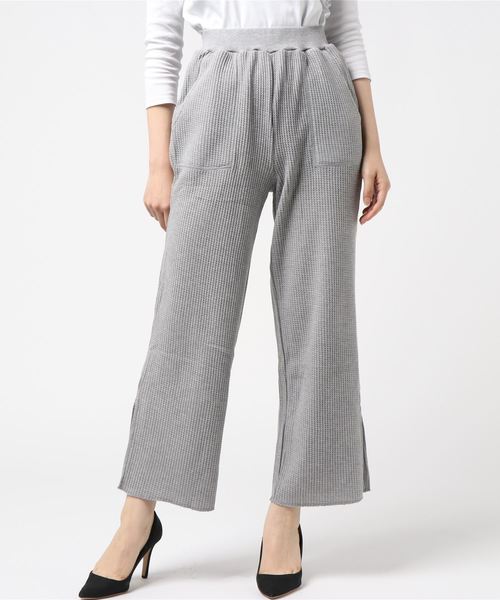 WEGO（ウィゴー）の「WEGO/ワッフルスリットパンツ（その他パンツ・レディース・ライトベージュ/ブラック/杢グレー・FREE）」の19枚目の写真