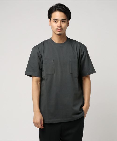 JOHN LAWRENCE SULLIVAN（ジョンローレンスサリバン）の「COTTON DOUBLE POCKET TEE（Tシャツ/カットソー・メンズ・ブラック/グレー・SMALL/MEDIUM/LARGE）」の6枚目の写真