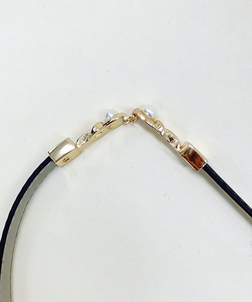 SPIGA（スピーガ）の「ﾊﾟｰﾙ付細ﾍﾞﾙﾄ（ベルト・レディース・ホワイト/ブラック/レッド/キャメル・FREE）」の10枚目の写真