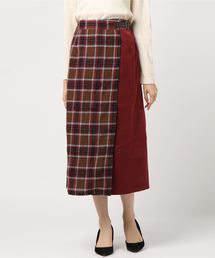 WEGO | WEGO/チェック配色ラップスカート(スカート)