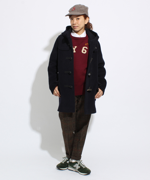 BEAMS BOY(ビームスボーイ)の「MONTGOMERY / ヘリンボーン ダッフル(ダッフルコート・レディース・グレー/ネイビー/イエロー/カーキ・ONE SIZE)」の7枚目の写真