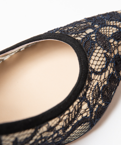 PICHE ABAHOUSE（ピシェ アバハウス）の「チュールポインテッドパンプス（パンプス・レディース・ブラック/シルバー/ブルー/ブラック系その他/アイボリー・40/38/39/35/36/37/34）」の9枚目の写真