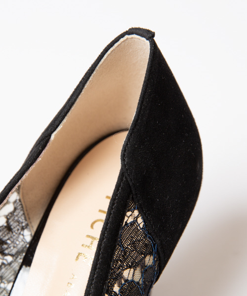 PICHE ABAHOUSE（ピシェ アバハウス）の「チュールポインテッドパンプス（パンプス・レディース・ブラック/シルバー/ブルー/ブラック系その他/アイボリー・40/38/39/35/36/37/34）」の11枚目の写真