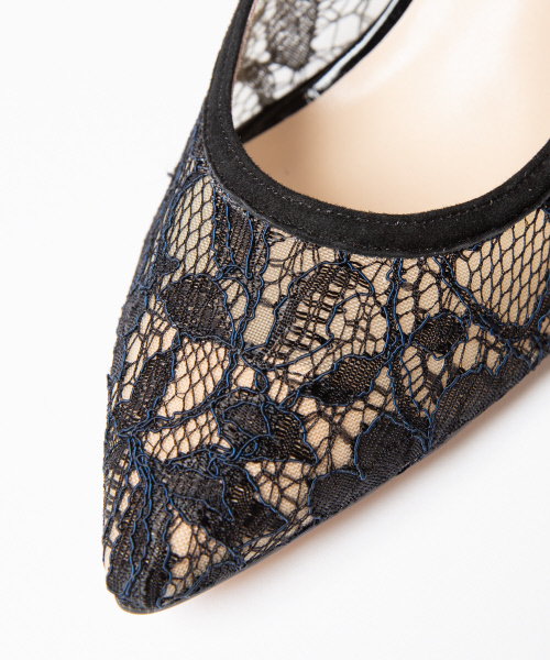 PICHE ABAHOUSE（ピシェ アバハウス）の「チュールポインテッドパンプス（パンプス・レディース・ブラック/シルバー/ブルー/ブラック系その他/アイボリー・40/38/39/35/36/37/34）」の13枚目の写真
