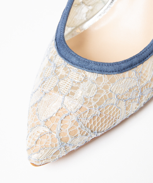 PICHE ABAHOUSE（ピシェ アバハウス）の「チュールポインテッドパンプス（パンプス・レディース・ブラック/シルバー/ブルー/ブラック系その他/アイボリー・40/38/39/35/36/37/34）」の15枚目の写真