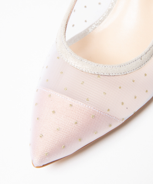 PICHE ABAHOUSE（ピシェ アバハウス）の「チュールポインテッドパンプス（パンプス・レディース・ブラック/シルバー/ブルー/ブラック系その他/アイボリー・40/38/39/35/36/37/34）」の16枚目の写真