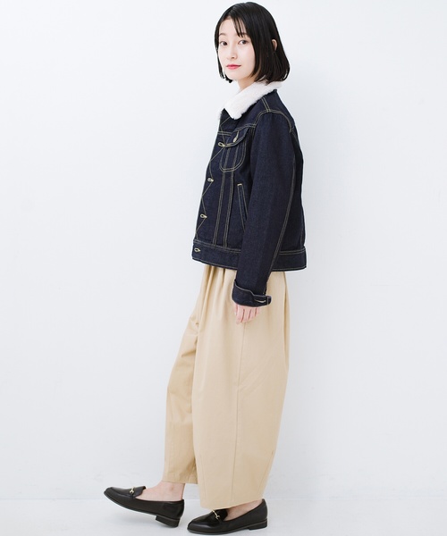Lady Lee フェイクファー付きデニムジャケット Lady Lee フェイクファー付きデニムジャケット