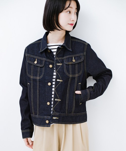 Lady Lee フェイクファー付きデニムジャケット Lady Lee フェイクファー付きデニムジャケット