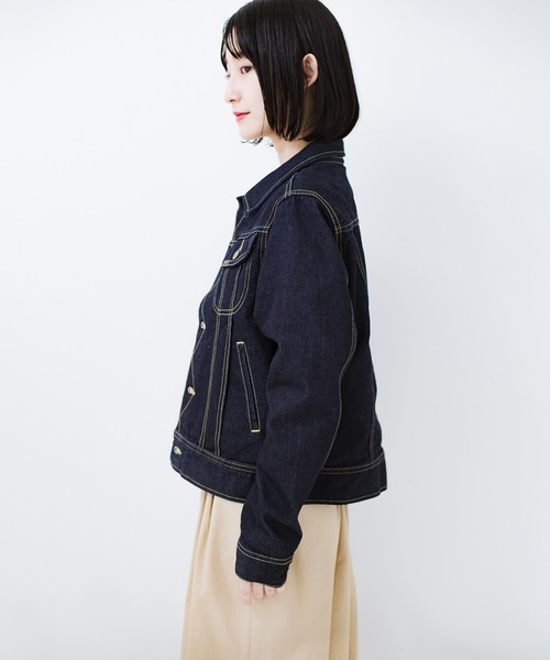 Lady Lee フェイクファー付きデニムジャケット Lady Lee フェイクファー付きデニムジャケット