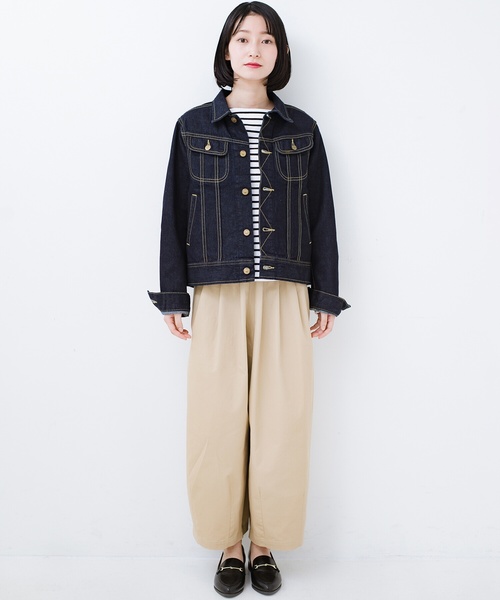 Lady Lee フェイクファー付きデニムジャケット Lady Lee フェイクファー付きデニムジャケット