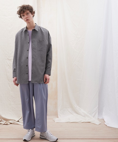 EMMA CLOTHES(エマクローズ)の「ロングスリーブビッグシルエットレギュラーカラーシャツ(シャツ/ブラウス・メンズ・ブラック/グレー/ホワイト系その他/ブルー系その他/グリーン/ブラウン系その他/グレー系その他・FREE)」の20枚目の写真