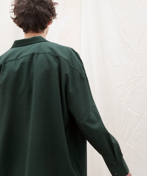 EMMA CLOTHES(エマクローズ)の「ロングスリーブビッグシルエットレギュラーカラーシャツ(シャツ/ブラウス・メンズ・ブラック/グレー/ホワイト系その他/ブルー系その他/グリーン/ブラウン系その他/グレー系その他・FREE)」の21枚目の写真