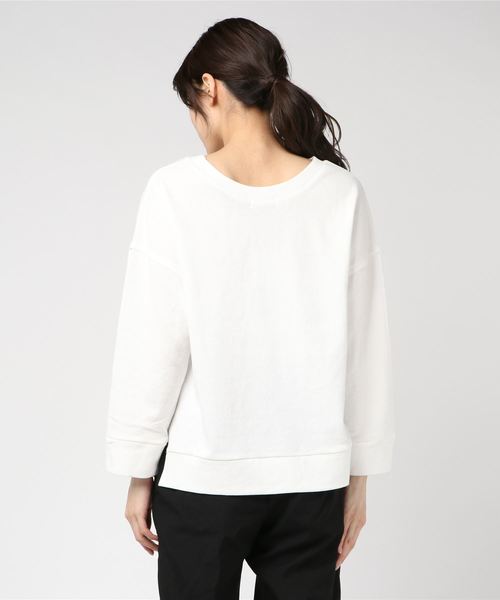 LUGG NAGG（ラグナグ）の「【Jewelobe/ ジュエローブ】センターブロッキングカットプルオーバー（Tシャツ/カットソー・レディース・ベージュ/オフホワイト/ブルー/ピンク・FREE）」の10枚目の写真