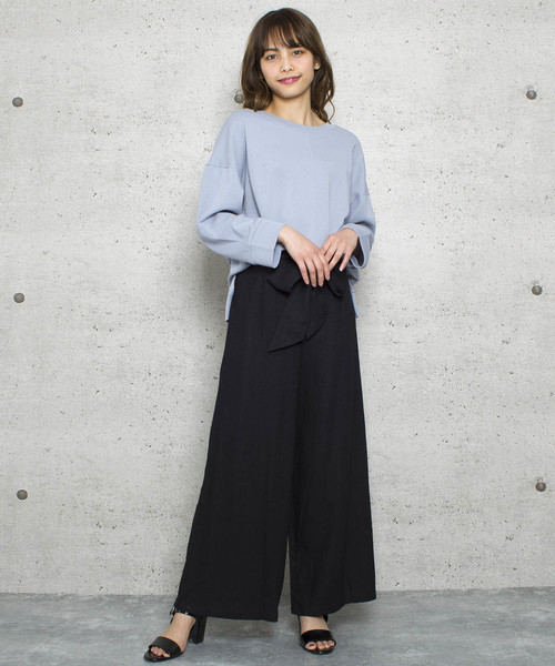 LUGG NAGG（ラグナグ）の「【Jewelobe/ ジュエローブ】センターブロッキングカットプルオーバー（Tシャツ/カットソー・レディース・ベージュ/オフホワイト/ブルー/ピンク・FREE）」の5枚目の写真