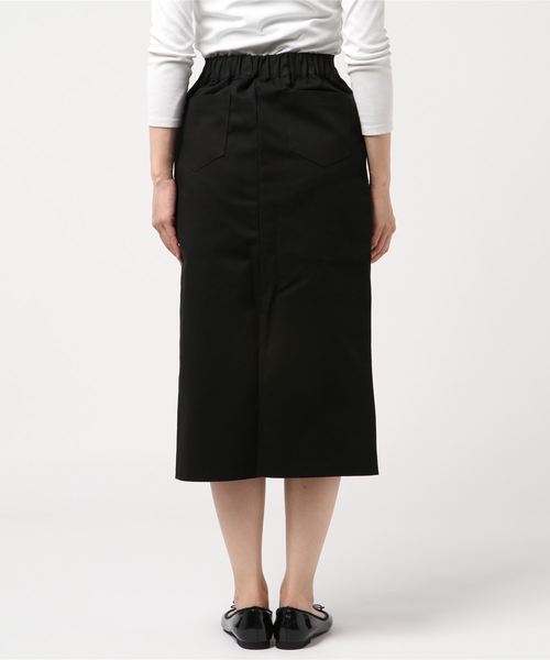 DING（ディング）の「DING/ツイルロングスカ－ト（スカート・レディース・ベージュ/ブラック・FREE）」の4枚目の写真