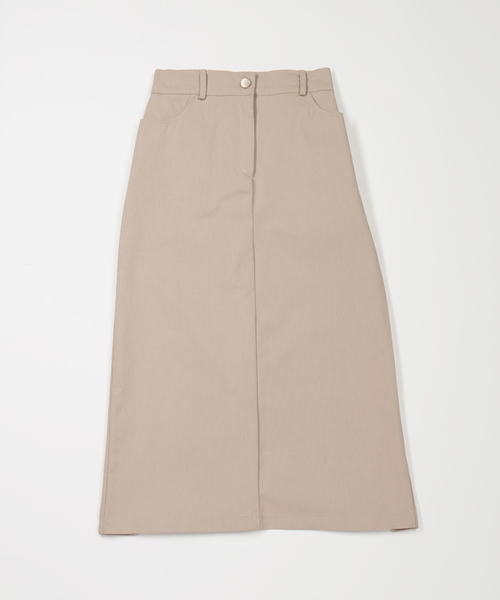 DING（ディング）の「DING/ツイルロングスカ－ト（スカート・レディース・ベージュ/ブラック・FREE）」の10枚目の写真