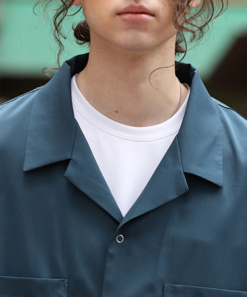 JUNRED（ジュンレッド）の「ドライストレッチ半袖シャツ（シャツ/ブラウス・メンズ・ブラック/グリーン/イエロー・S/M/L）」の6枚目の写真